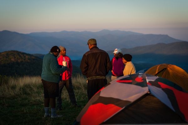 Backpacking trip to Maxpatch in the blue ridge mountains