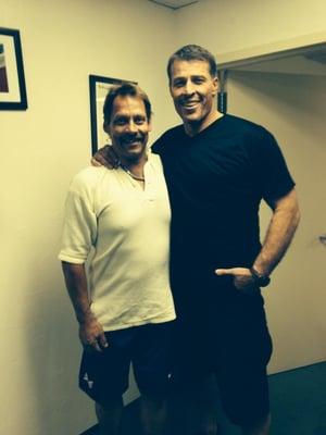 Partner Tore Gustafsson, Olympian, & Tony Robins, Cryotherapy Customer