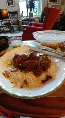 Oxtail combo with rice and plantains