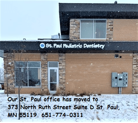 St.Paul Pediatric Dentistry
 373 North Ruth Street Suite D St. Paul, MN 55119. 651-774-0311