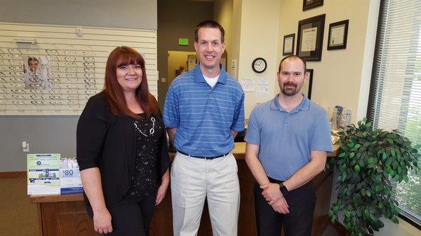 Our Staff: Bethany, Dr. Mortensen, Gavin