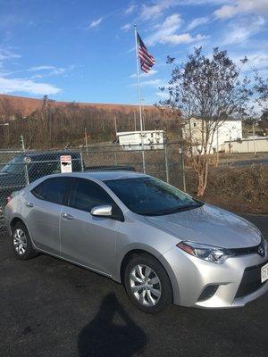 2014 Toyota Corolla all finished up and ready to go home!