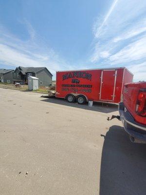 Our Concrete trailer