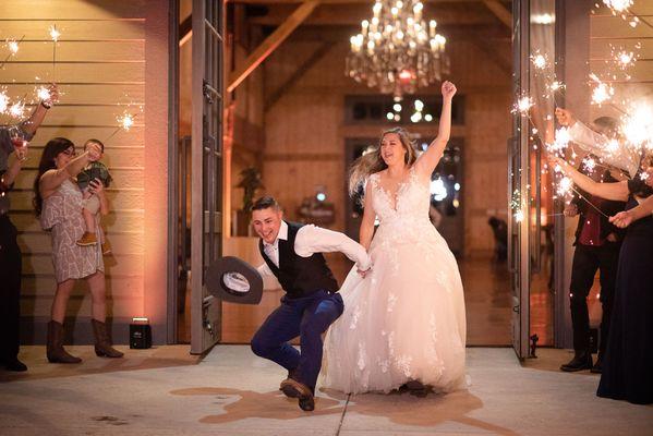 Sparkler Exit at Tucson Wedding, Tucson Wedding DJ, Raza Entertainment