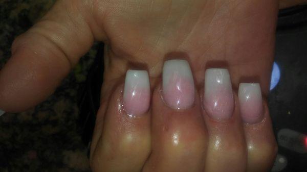 Ombre Pink & White