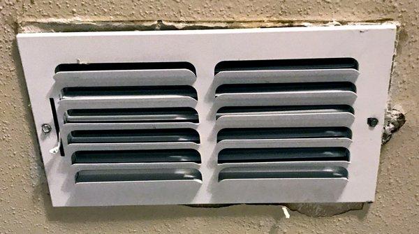 new air vent cover installation