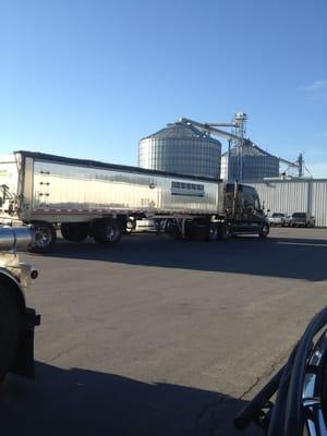 End dump trailer and grain   Silos