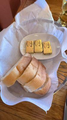 Italian soft bread served with butter.