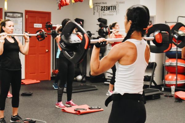 BodyPump--overhead press