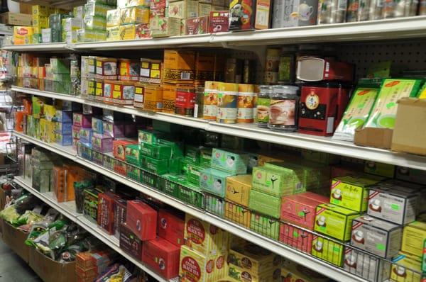 Our selection of Tea: Green Tea, Oolong, Japanese Brown Rice, Dieters Tea, etc.