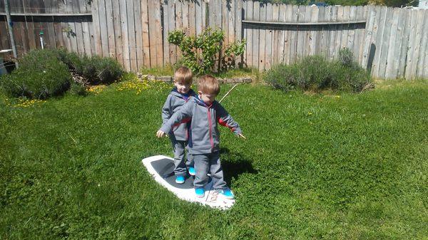 Future Wake Surfers in Training