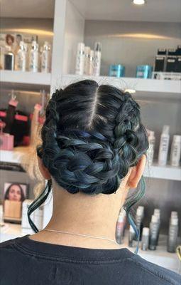 Braided updo