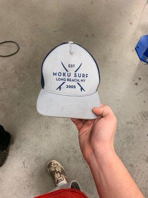 The hat that was given to me