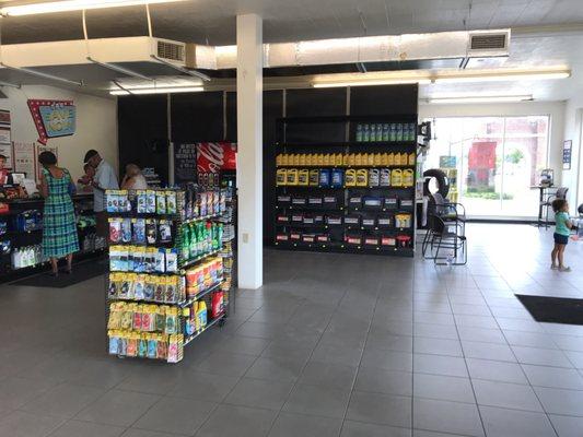 Cashier desk and waiting area