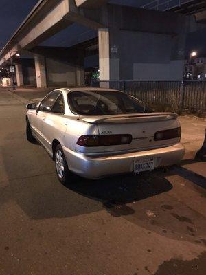 96 Acura Integra Back Onda road. Thxs Fred awesome job.