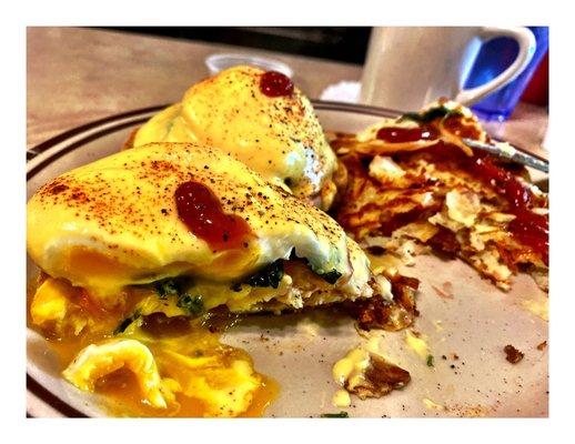 EggsFlorentine.Mac's Restaurant (SCumberland Ave/W Higgins Rd)Park Ridge IL Small Busy Breakfast & Lunch Place.Simple Great Food!Cash Only!