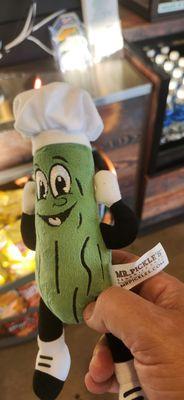 They have merch for sale.  Mr Pickle for $8.50