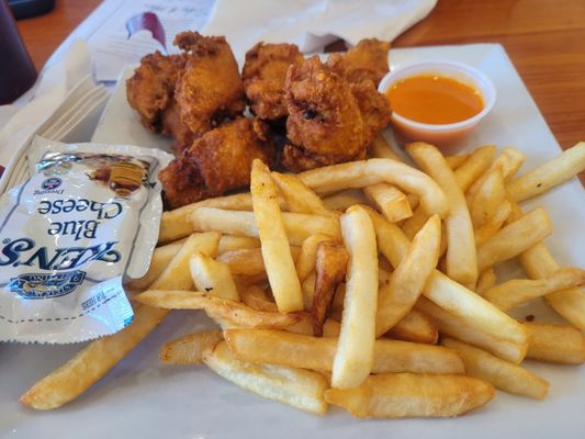 wings and fries