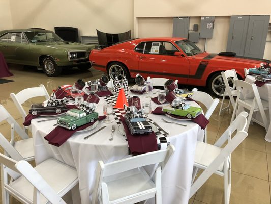 Make your car enthusiast's dream party come true!