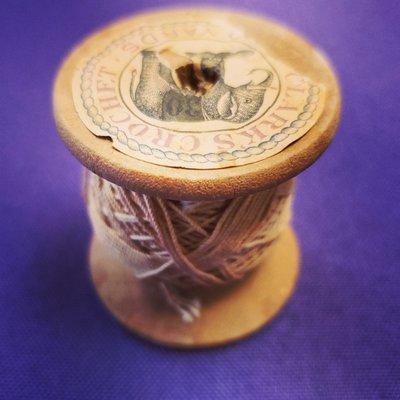 Old, cool items-Crochet spool