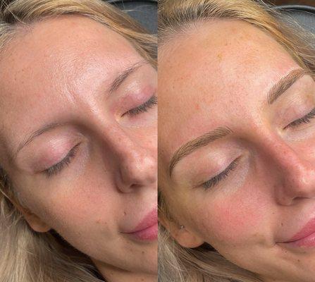 Microblading and machine shading