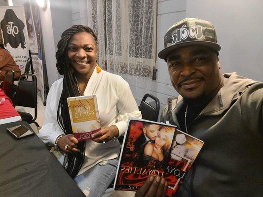 Author Ronald Vontez Williams and Author Lisa Williams, Black Book Fair 2021