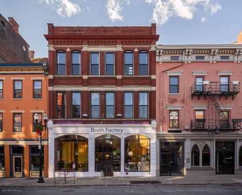 Our retail store Brush Factory home at 1417 Main Street. OTR!