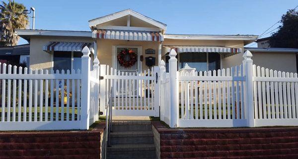 Vinyl Fence Recently Installed