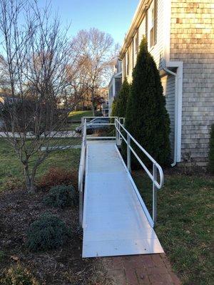 rental wheelchair ramp for safe home access in Massachuetts