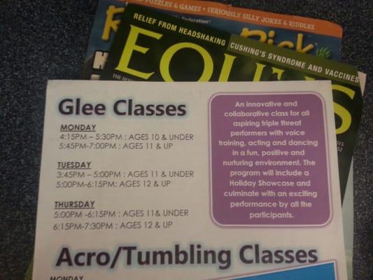 Glee Class Brochure:  False Advertising