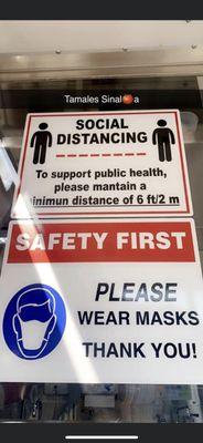 Social distancing and safety