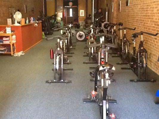 Indoor cycling is one of the big favorites for group exercise.