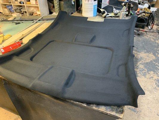 Land Rover sport headliner reupholsterd