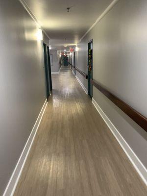 Newly renovated hallways