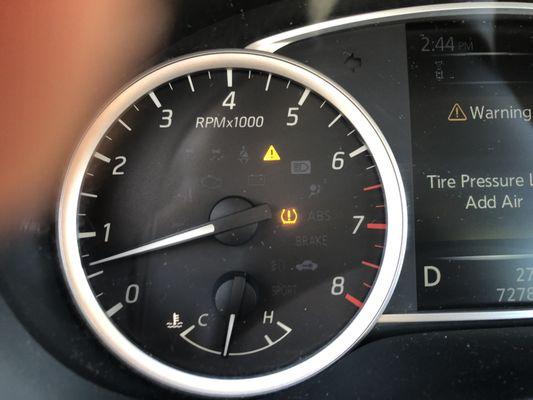 Warning light that cars ABS system isn't functioning