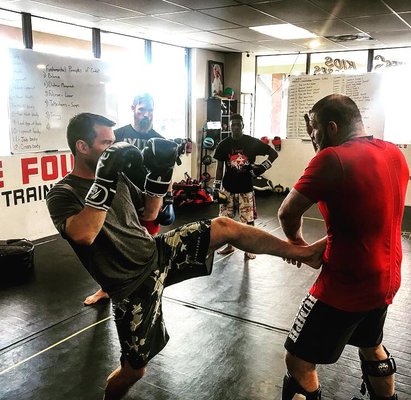 Kickboxing with Pro Fighter Josh "Cuddly Bear" Copeland