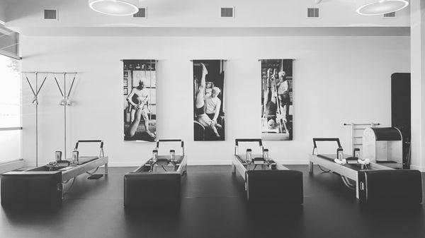 We are a Romana's Pilates studio and are fully equipped with Gratz Pilates apparatus.