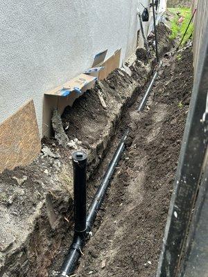 Sewer installation