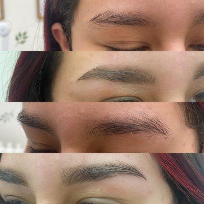 Eyebrow waxing before and after!