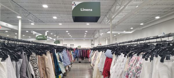 Linens section