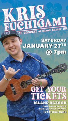 Kris Fuchigami at Island Bazaar Ukes