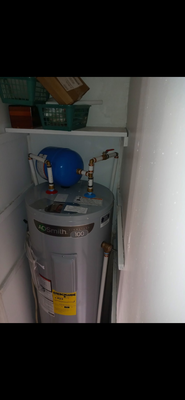 Install a 40 gallon water heater