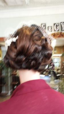 Another shot if wedding hair by Larry