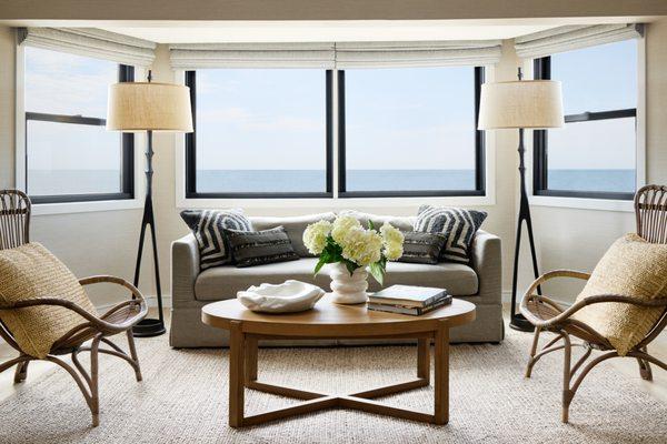 Oceanfront Cottage Living Room