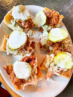 Nashville hot fried oysters