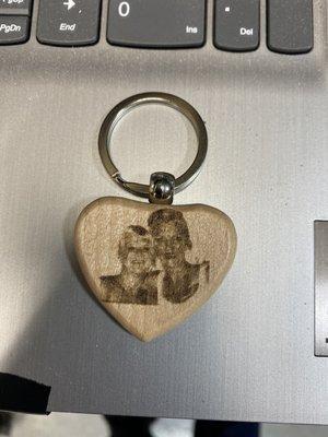 Custom laser engraved photos