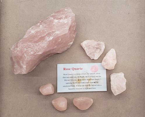 Rose Quartz, stone of love.