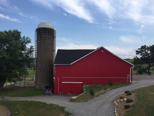 View of the silo!