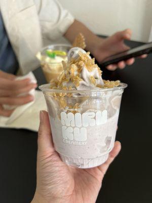 Month special: Taro mochi sundae