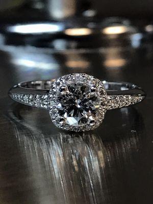 Custom engagement ring.